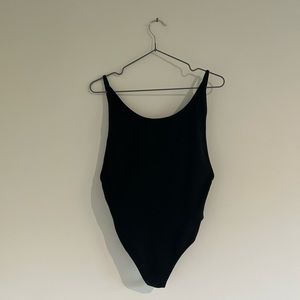 TNA black low back bodysuit (medium)